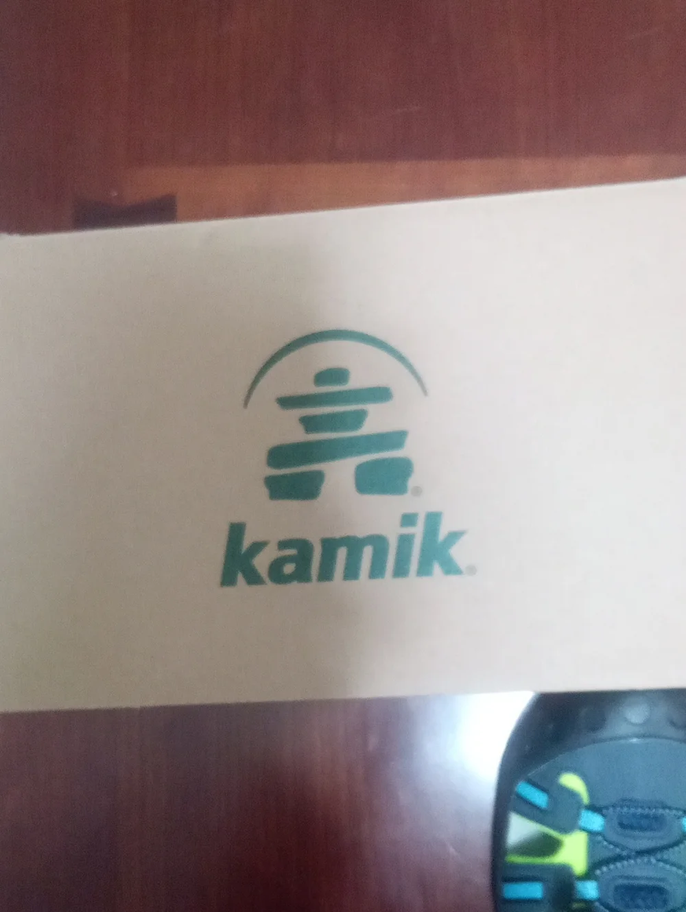 Kamik Kids' Neon Lime & Gray Sandal Shoe 6 Youth NWT $55
